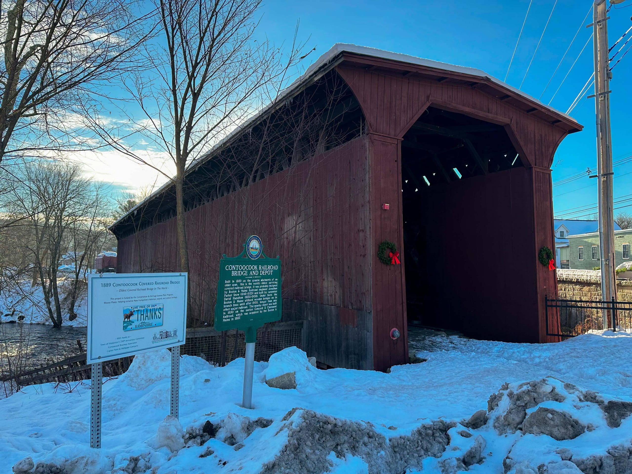 Contoocook Railroad Covered Bridge Hopkinton, NH GoXplr